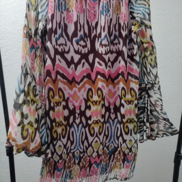 Rancho estancia blouse,multicolor size large - Picture 2 of 4